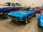 1968 Ford Mustang Fastback in Gulfstream Aqua Metallic, showcasing its rust-free exterior and pristine interior.