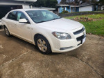 2008 Chevrolet Malibu hybrid, white sedan with low mileage, well-maintained, great gas efficiency for sale.