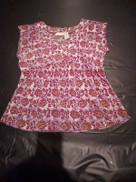 Sequined Mesh Babydoll Top By DKNY JEANS