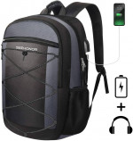 SEEHONOR Travel Backpack with USB Charging Port for 15.6 in Laptop 25L