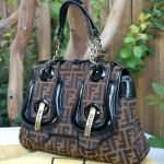 Rare and Fabulous Fendi zucca handbag