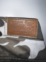 Biker Gear Australia Robin Men Motorcycle Cargo Pants Camo Grey/Black