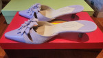 TALBOTS Italian Leather/Suede 1½ " Heel Mules “Willa” Lilac 6.5 M