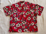 Ky's Hawaiian Red Floral Shirt