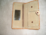 NEW-Handmade Leather Embossed Purse and Wallet