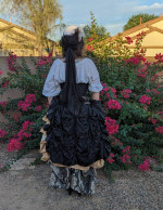 COSTUME / COSPLAY : Bustle with coordinating top hat