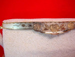 Vintage White Beaded Evening Bag Silver Floral Clasp