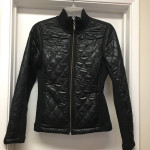 PRANA BLACK SHINE QUILTED JACKET Sz Small