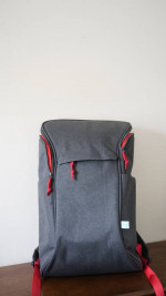 BOOQ DAYPACK BACKPACK | BLACK/RED - WITH TRACKING