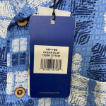 NEW w Tags Nat Nast Ocean Blue Hawaiian Camp silk shirt Retail$149sell