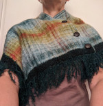 Vintage Strathtay Originals Scotland Wool/Mohair Shoulder Wrap/Shawl