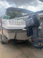 low hours 100 hrs 2003 Hurricane Sport Sun Deck ski & fish