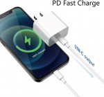 [Apple MFI Certified] iPhone Charger Apple Block USB C Fast Wall Plug