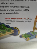 Chomp & Clack Alligator Push Toy