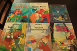 Disney books, stuffed animals, lunchbox set