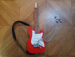 Partial-built Legos Fender Guitar and Amp building block set