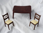 Renwal 1950s Miniature Dollhouse Furniture Kitchen / Dining Table Set