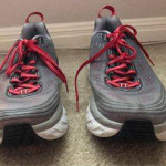 Men's HOKA One One Bondi 6 Gray Running Shoes, Sz. 10.5~MINT