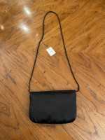 Beautiful Black Beaded Magid Soft Shoulder or Crossbody Bag with Tag