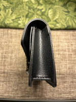 104-HMTT New Black/Ivory Chain Crossbody Bag Snap Close- Box & Dust Bag Included