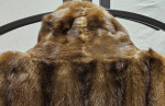 Vintage Oscar De La Renta Full Length Brown Fur Coat