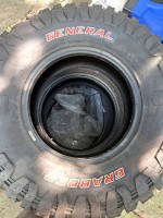 2 BRAND NEW (50 miles) General Grabber X3 red letter